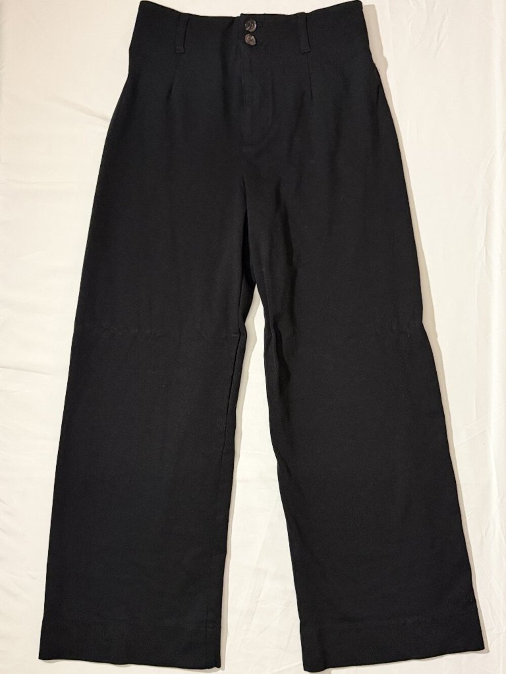 LC Lauren Conrad Black Pleated Wide Leg Work Pants Size 6